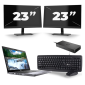 Dell Latitude 5410 - Intel Core i5-10th Generation - 14 tommer - 8GB RAM - 256 GB SSD - Windows 11 + 2x 23 tommer skærm