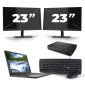 Dell Latitude 7300 - Intel Core i5-8th Generation - 13 tommer - 8GB RAM - 256 GB SSD - Windows 11 + 2x 23 tommer skærm
