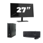HP ProDesk 600 G2 USFF - Intel Core i5-6th Generation - 8GB RAM - 256GB SSD - Windows 11 + 1x 27 inch Monitor