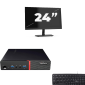Lenovo ThinkCentre M700 USFF - Intel Core i7-6. Generation - 8GB RAM - 256GB SSD - Windows 11 + 1x 24 tomme Monitor