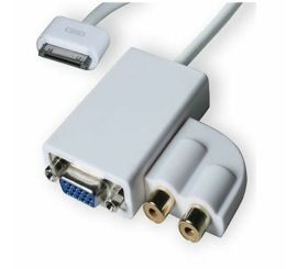 Apple iPad dock-stik til VGA + lydkabel