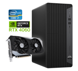 HP Elemitedesk 800 G6 Tower - Intel Core i7-10th Generation - 16 GB RAM - 1TB SSD - NVIDIA RTX 4060 - Win11 - Game PC