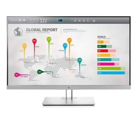 HP ELITED DISPLAY E273Q - 27 tommer - 2560x1440 - DP - HDMI - VGA - Sølv