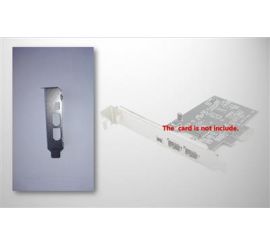 Lavprofilbeslag til 3-ports PCIe FireWire-kort