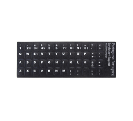 Notebook Keyboard Stickers Portugal Sort-Hvid