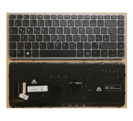 Notebook-tastatur til HP EliteBook 840 G1 G2 850 G1 G2 med pointstick-ramme bagbelyst tysk