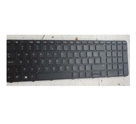 Notebook tastatur til HP Probook 450 G3 455 470 G3 650 G4 med ramme, bagbelyst stor 'Enter'