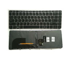 Notebook tastatur til HP EliteBook 745 G3 G4 840 G3 G4 med pointstick baggrundsbelyst ramme sølv
