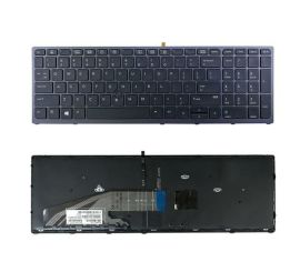 Notebook-tastatur til HP Zbook 15 G3 17 G3 med baggrundsbelyst pegerramme