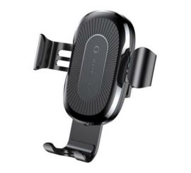 Baseus trådløs oplader Gravity Car Mount Universal Tilbehør Sort/Sølv