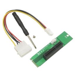 NGFF (M-Key) til PCI-E 4X forlængerkort med strømkabel (LM-141X-V1.0)