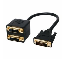 DVI-D han 2x DVI-D hun kabel
