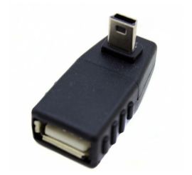 USB A hun til mini USB han adapter, 90° vinkel