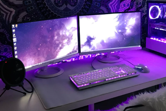 hvid Gaming skærm køb